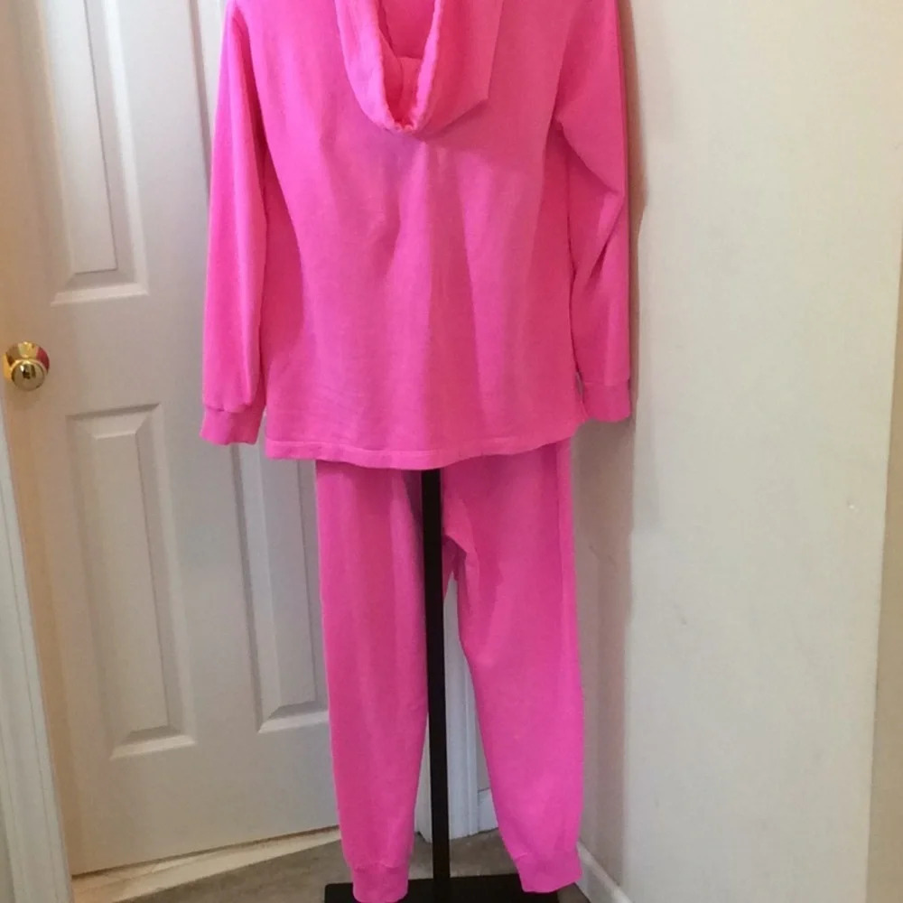 PINK Victoria’s Secret Pink & White Warmup Suit - Picture 4 of 6